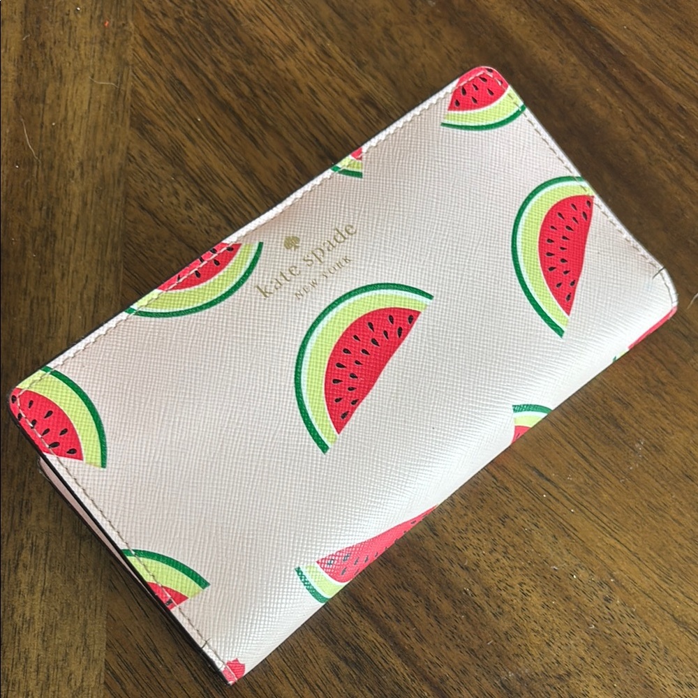 Kate Spade Cream and Red Watermelon Print Bag